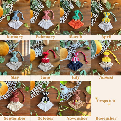 Macrame Seasonal Gnome Collection