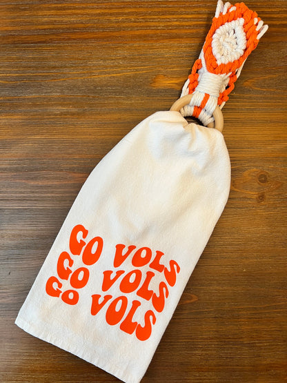Go Vols Tea Towel/Towel Holder