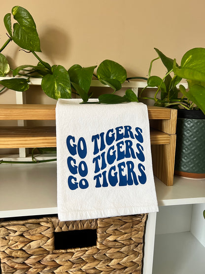 Go Tigers Tea Towel/Towel Holder