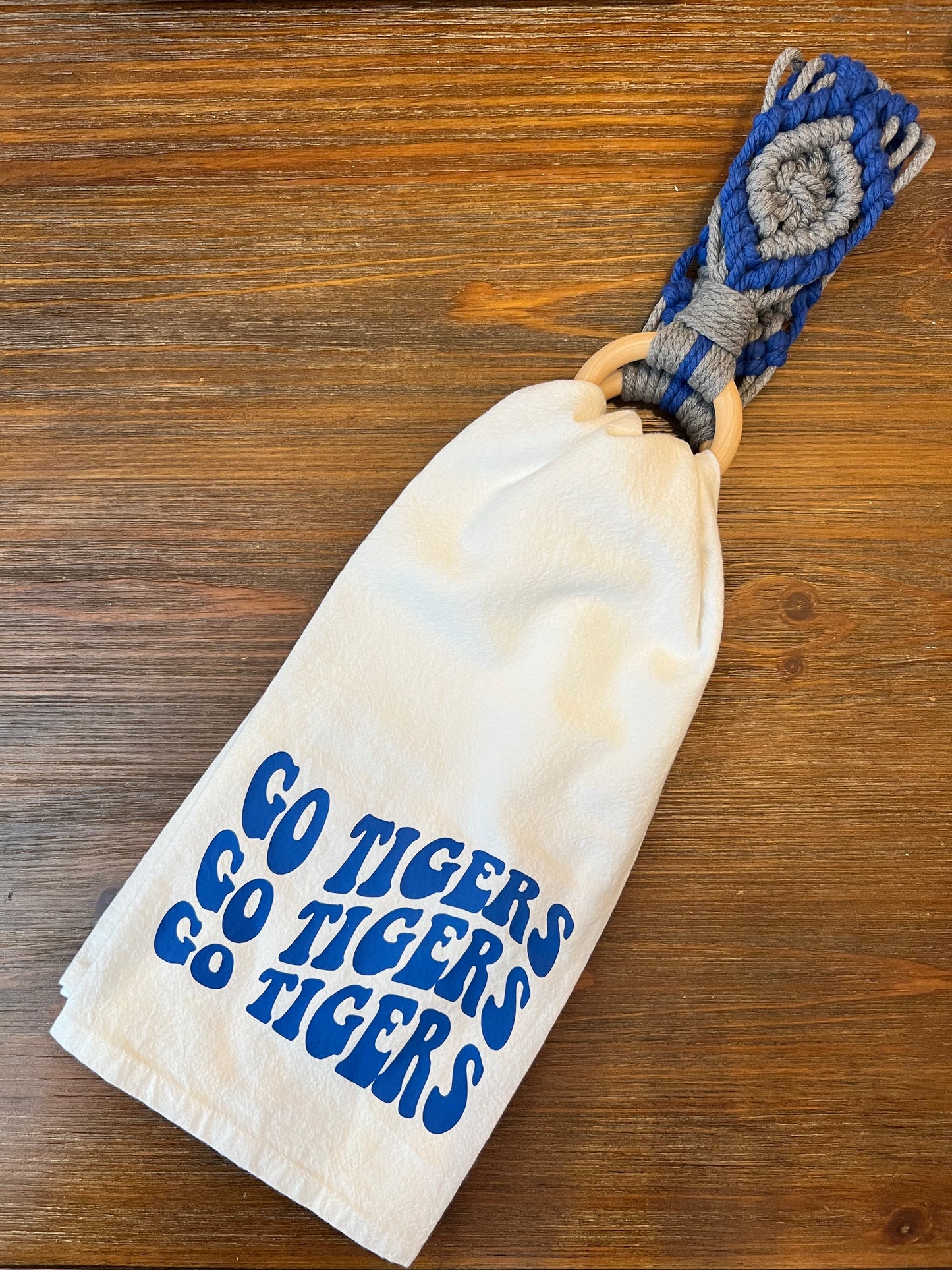 Go Tigers Tea Towel/Towel Holder