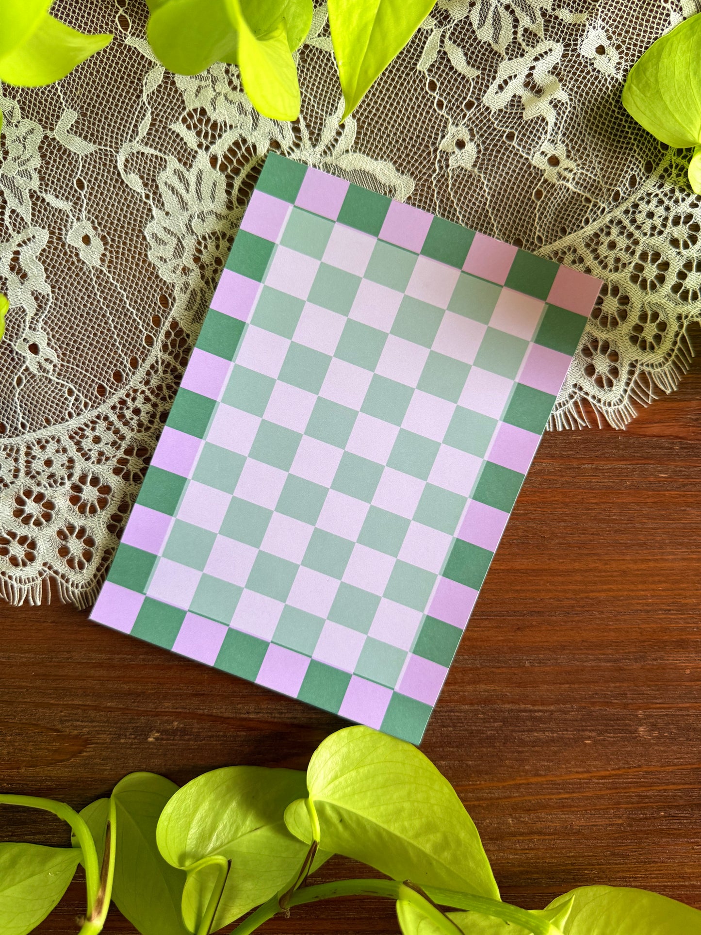 Checkered Notepad