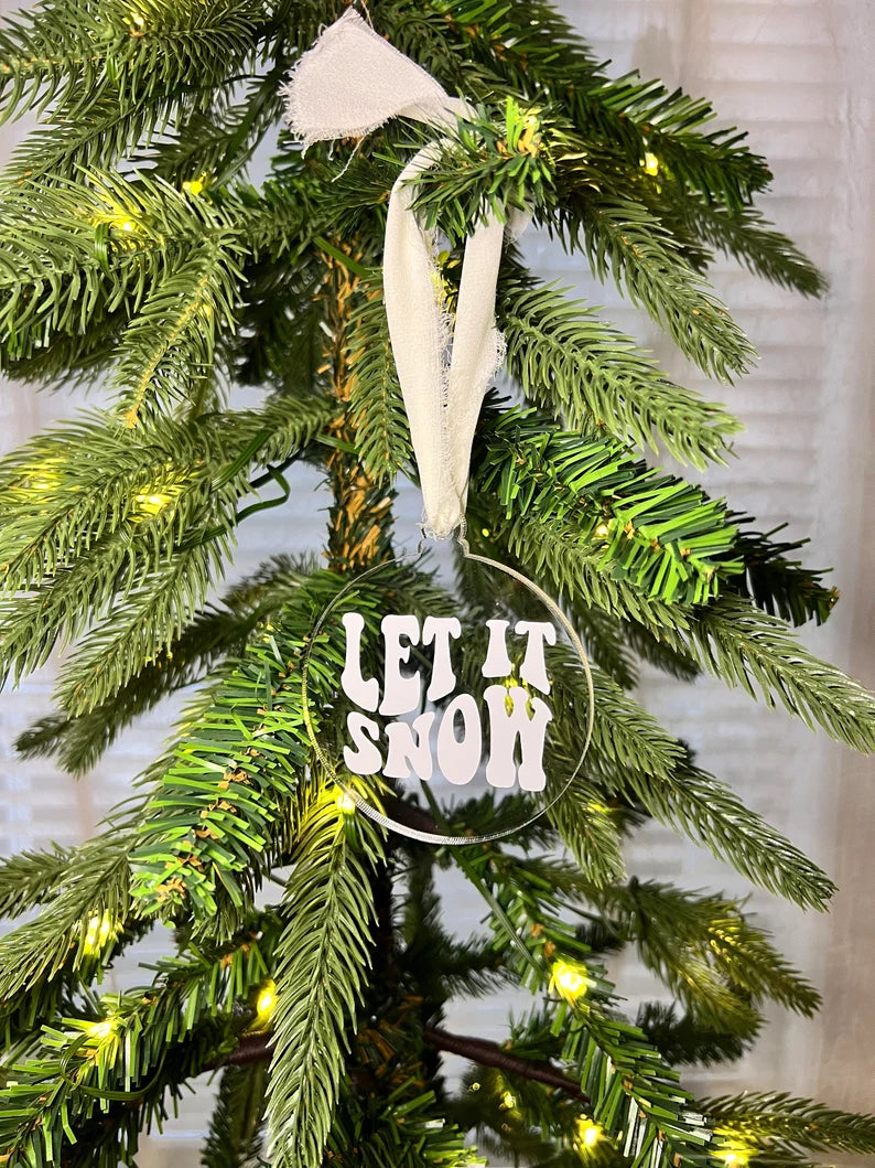 Groovy Christmas Acrylic Ornament