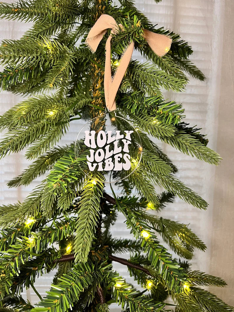 Groovy Christmas Acrylic Ornament