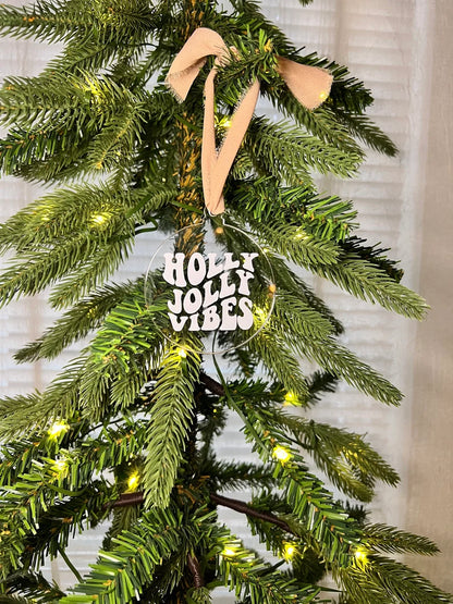 Groovy Christmas Acrylic Ornament