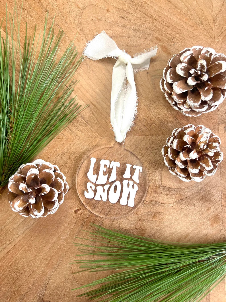 Groovy Christmas Acrylic Ornament