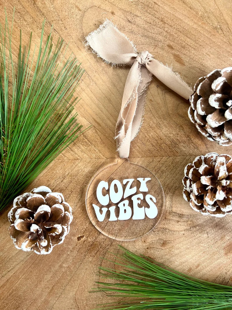 Groovy Christmas Acrylic Ornament