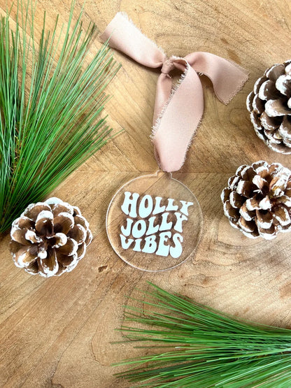 Groovy Christmas Acrylic Ornament