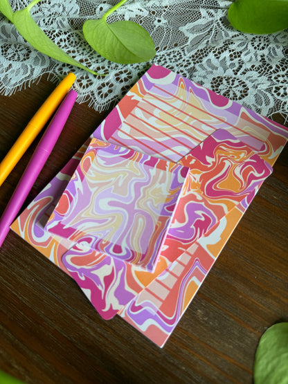 Groovy Swirls Stationery Set