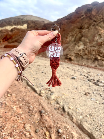 Grow with the Flow Acrylic Keychain