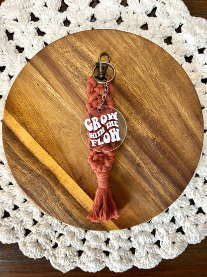 Grow with the Flow Acrylic Keychain