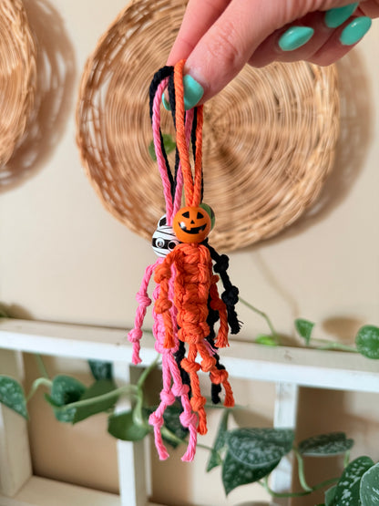 Macrame Halloween Car Charm