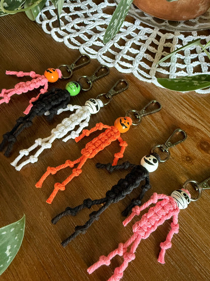 Macrame Halloween Keychain