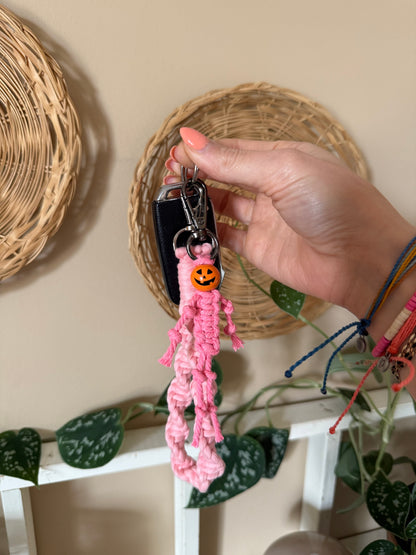 Macrame Halloween Keychain