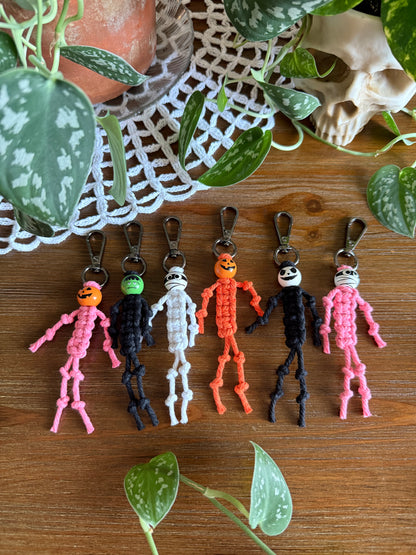Macrame Halloween Keychain