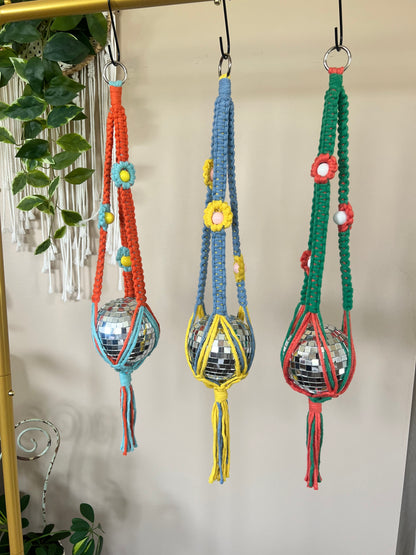 Macrame Disco Ball Hanger