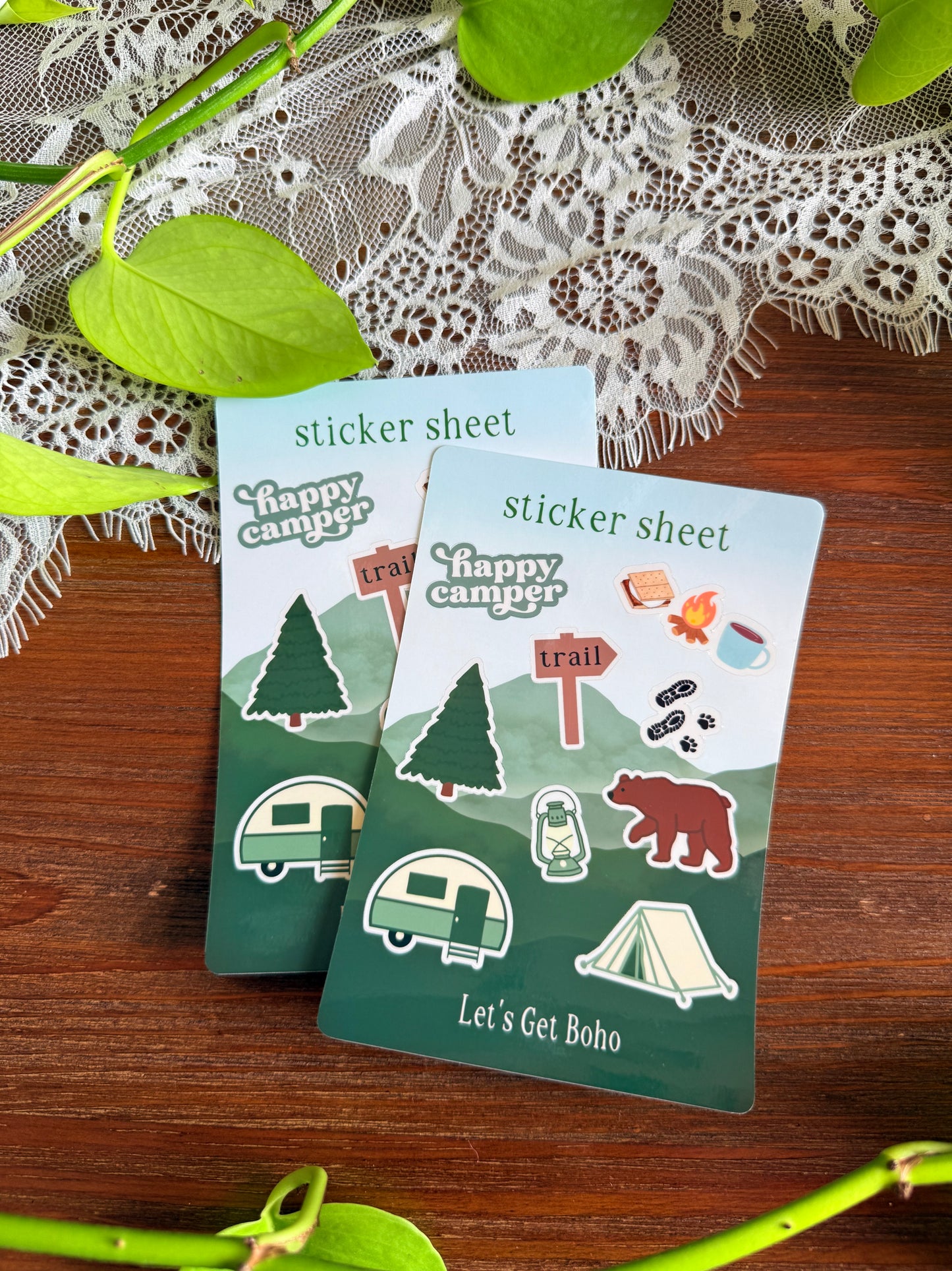 Happy Camper Sticker Sheet