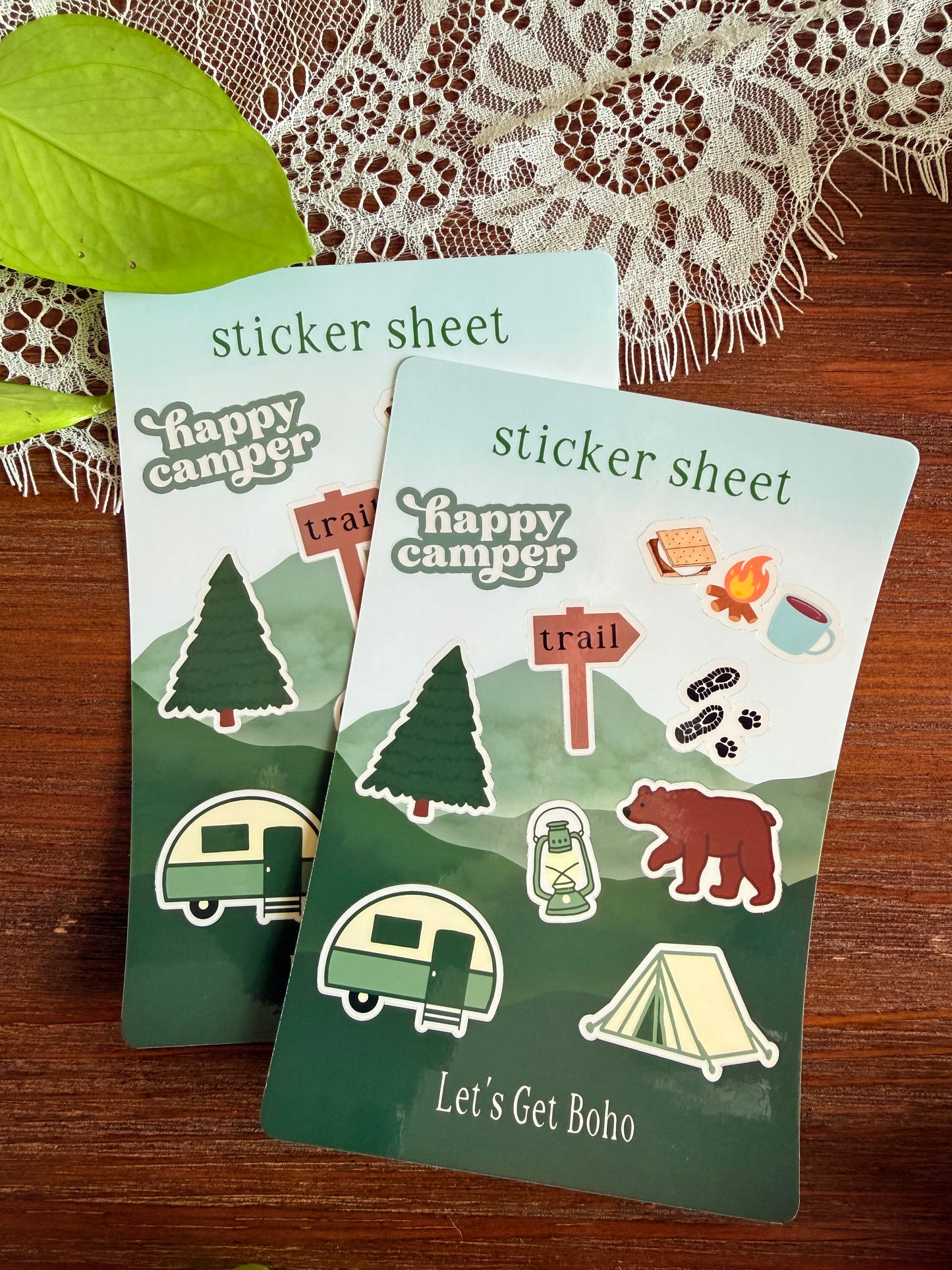 Happy Camper Sticker Sheet