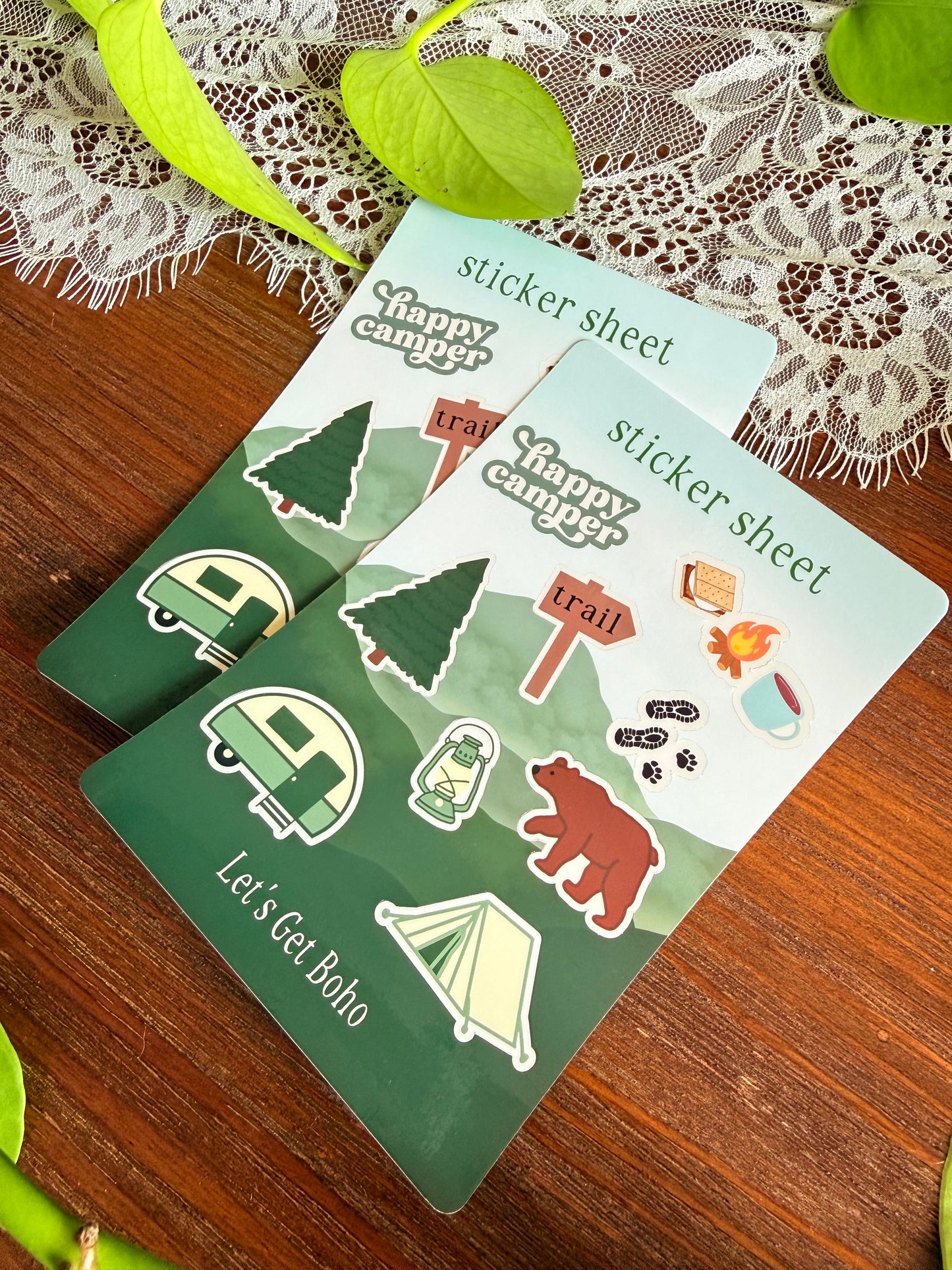 Happy Camper Sticker Sheet