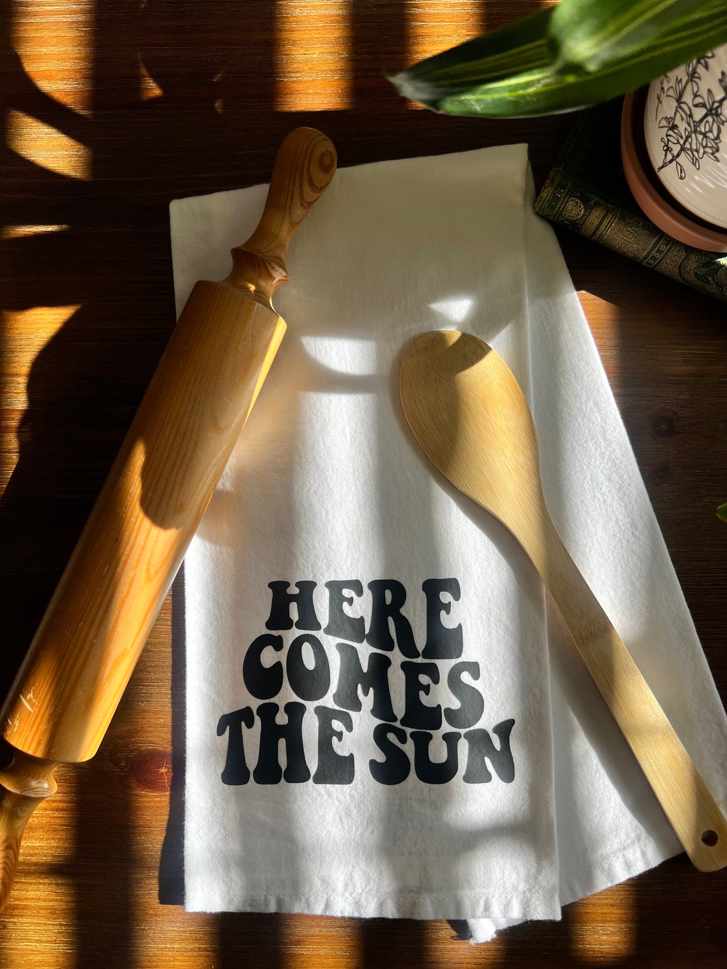 Here Comes the Sun Tea Towel