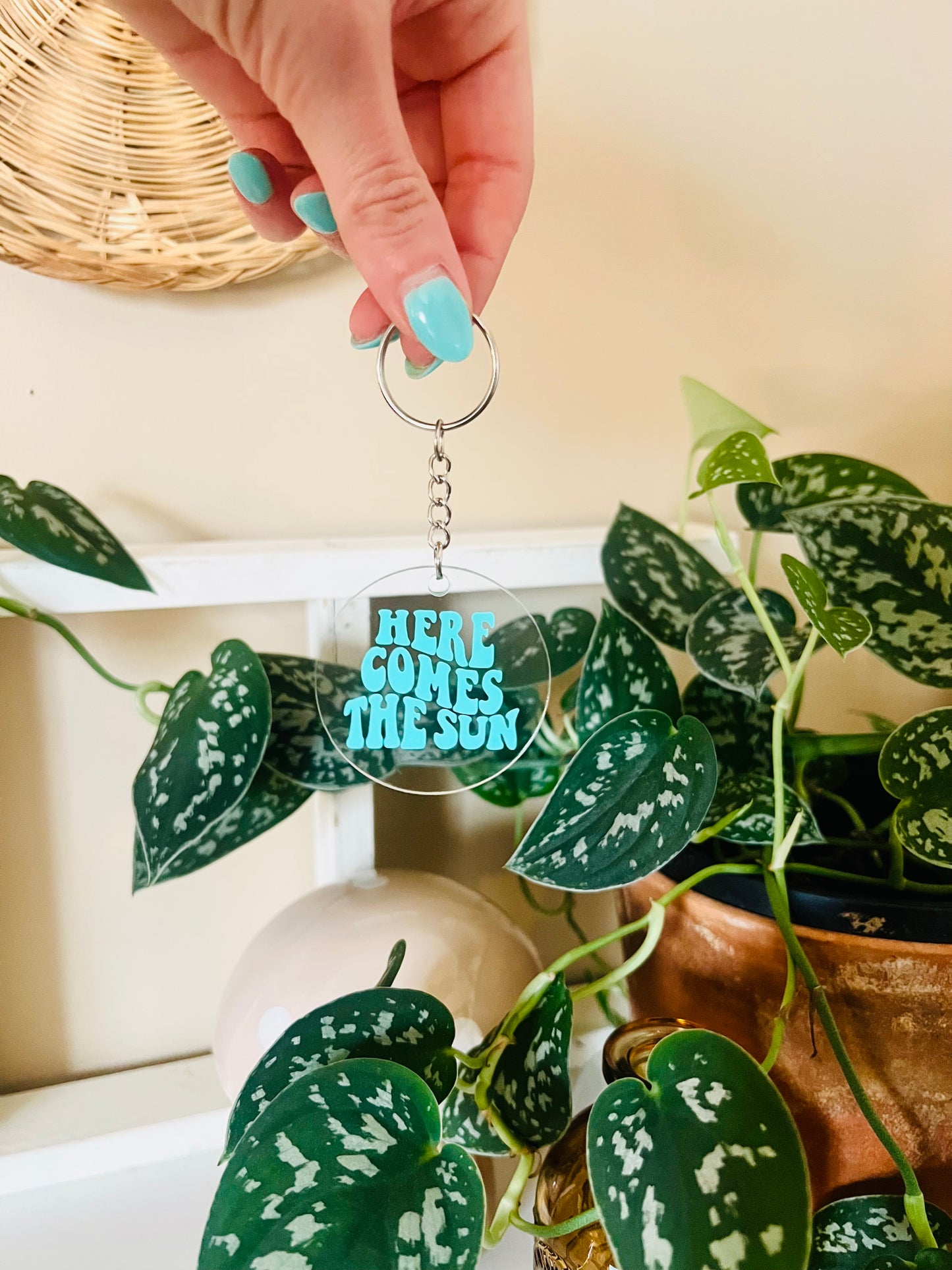 Here Comes the Sun Acrylic Keychain