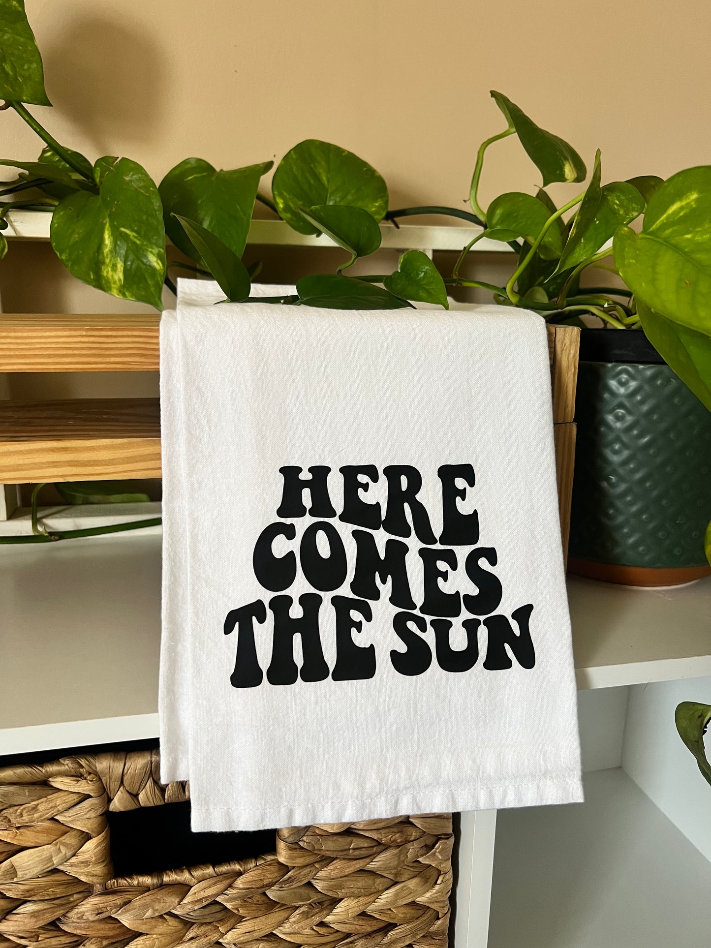 Here Comes the Sun Tea Towel