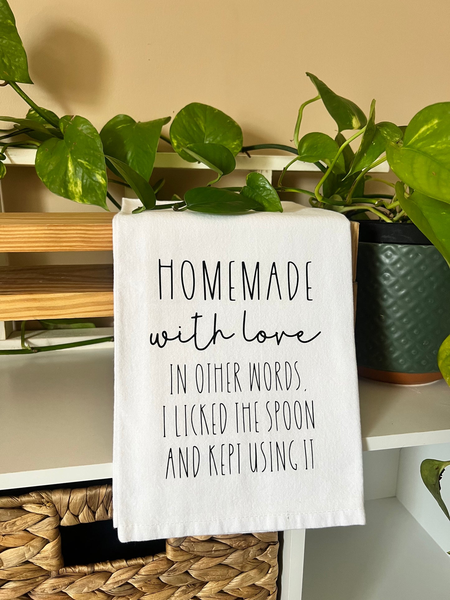 Homemade With Love Tea Towel