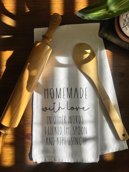 Homemade With Love Tea Towel