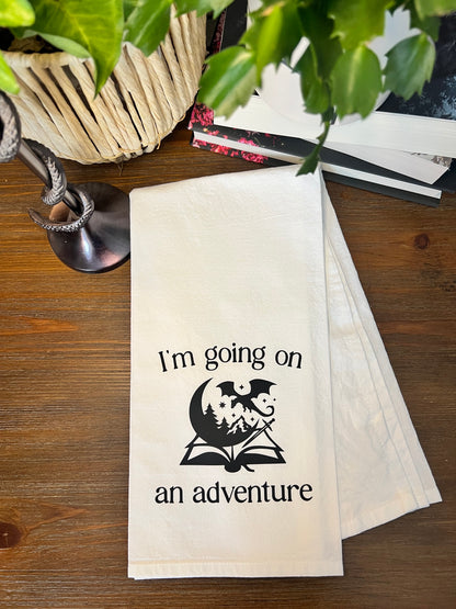 I'm Going on an Adventure Tea Towel