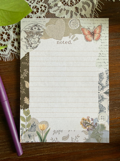 Junk Journal Style Stationery Set
