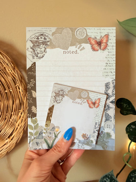 Junk Journal Style Stationery Set