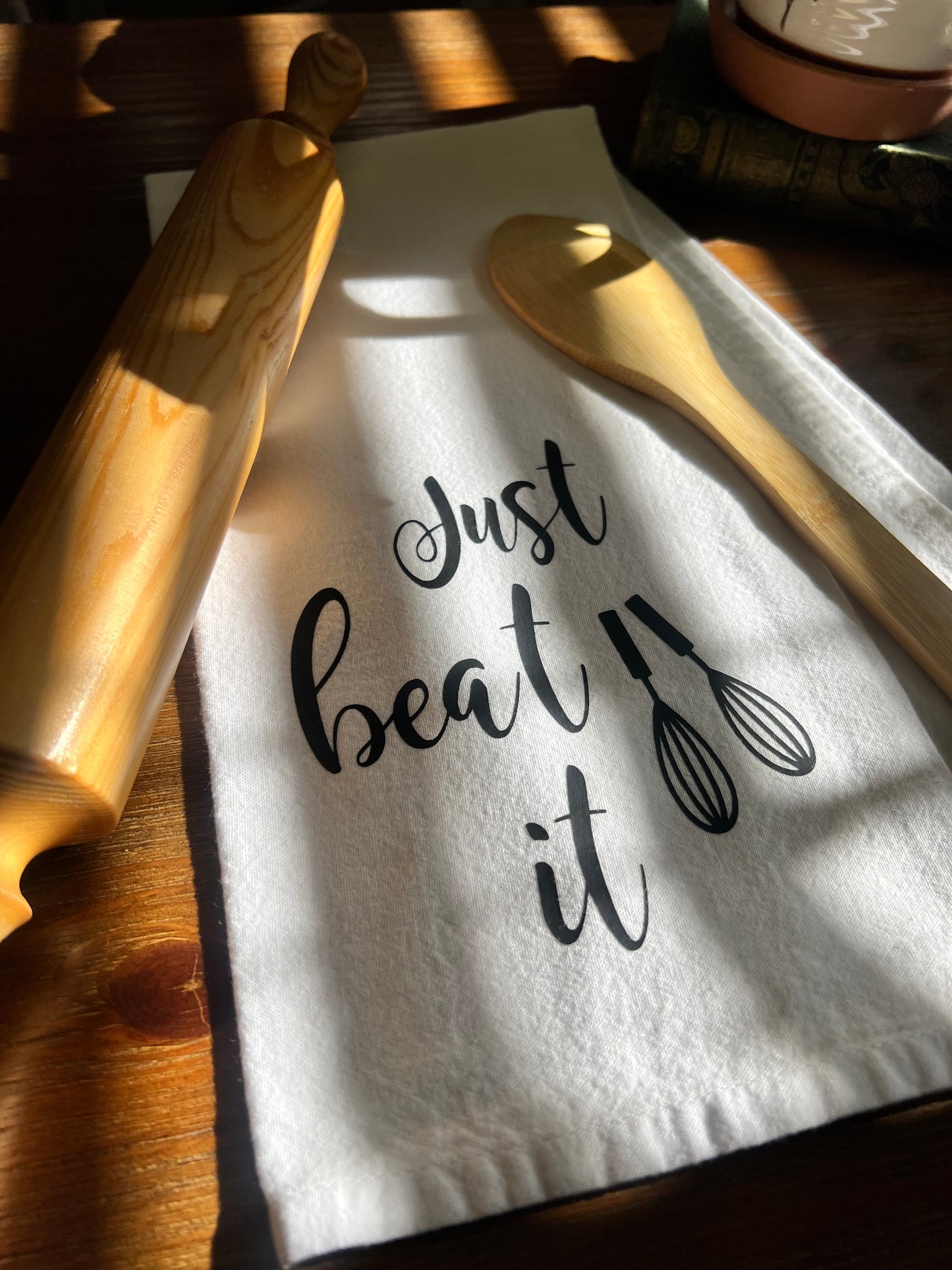 Just Beat It Tea Towel