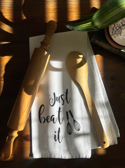 Just Beat It Tea Towel