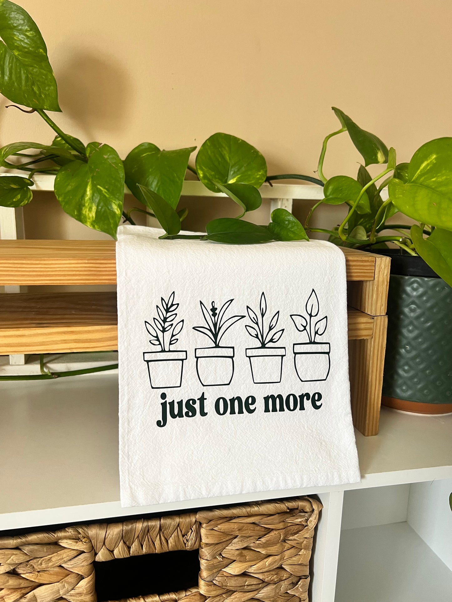 Just One More Plant Tea Towel