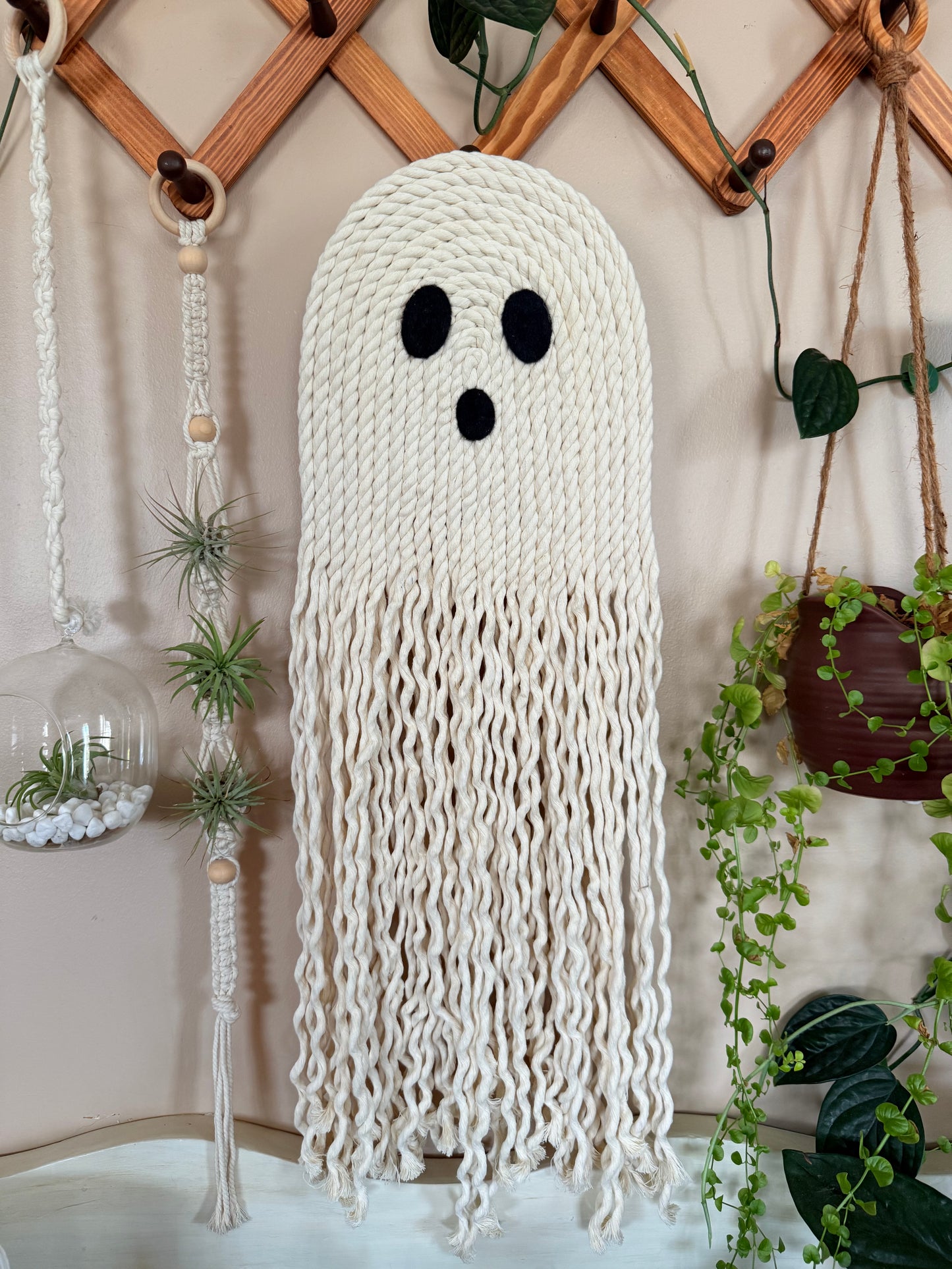 Macrame Ghost Wall Hanging