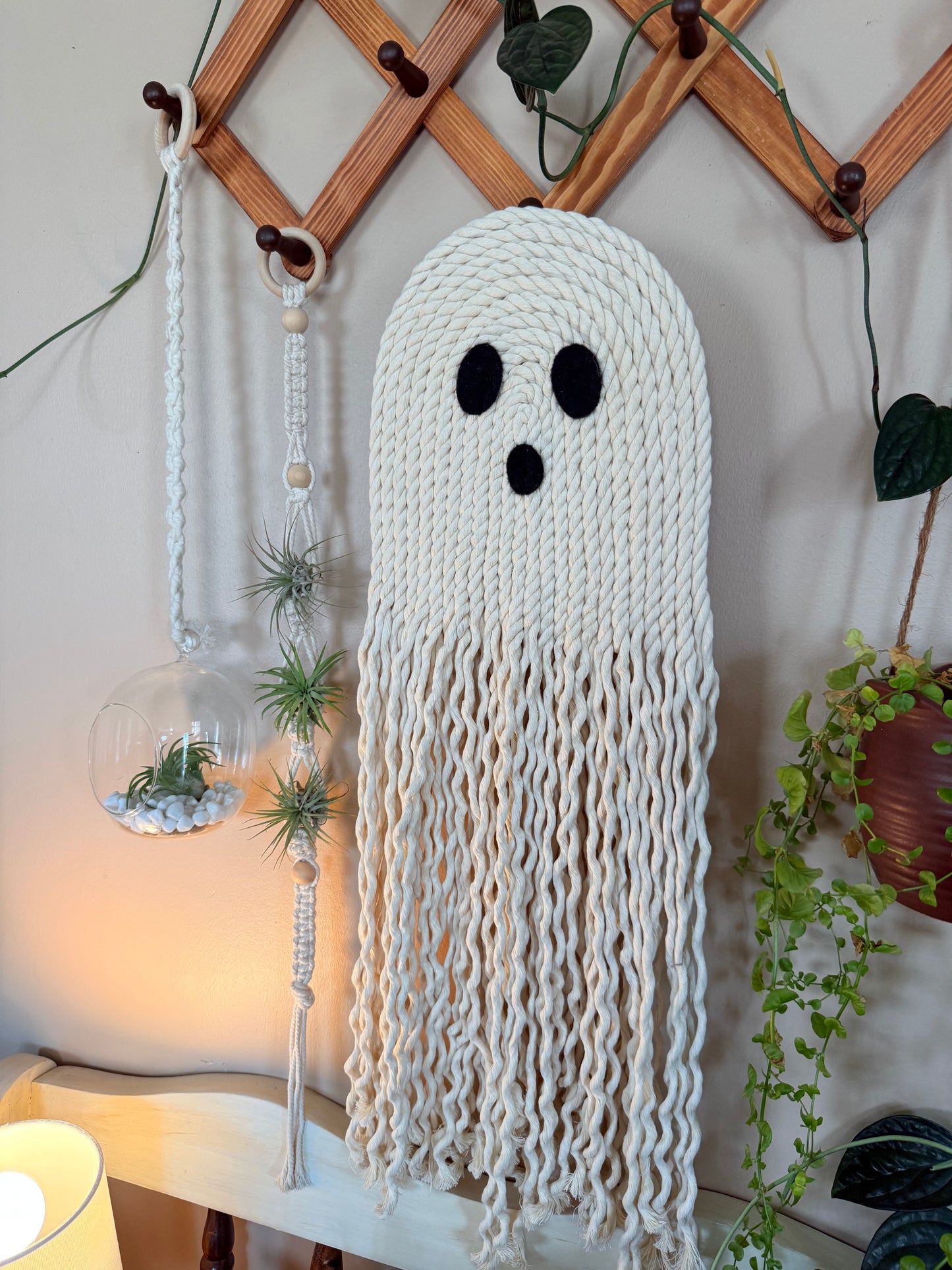 Macrame Ghost Wall Hanging