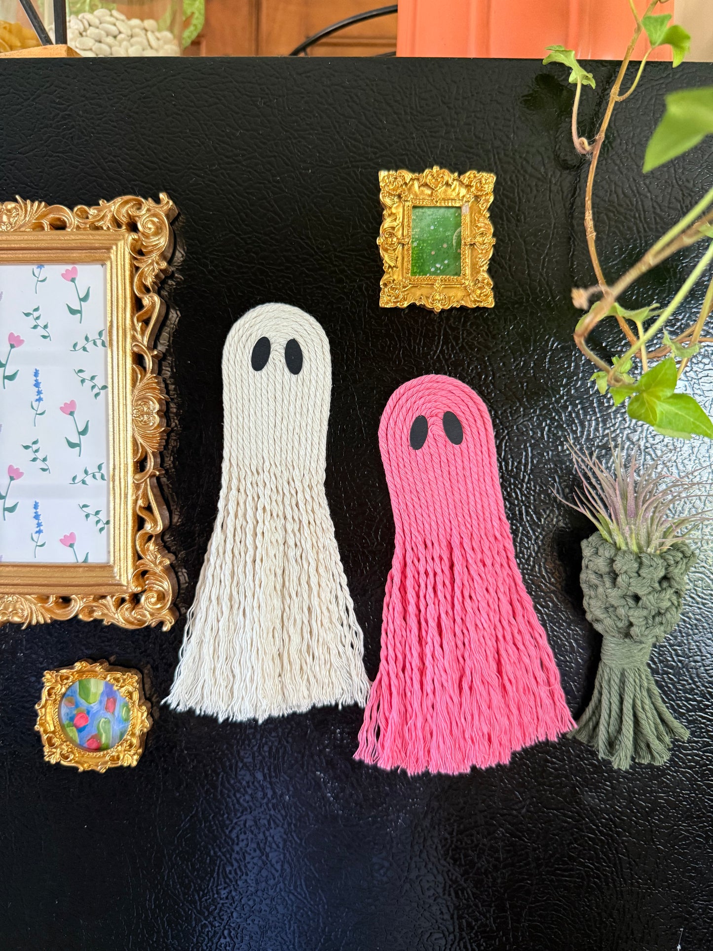 Macrame Ghost Magnet
