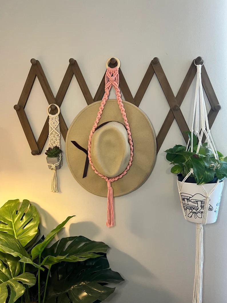 Macrame Hat Hanger