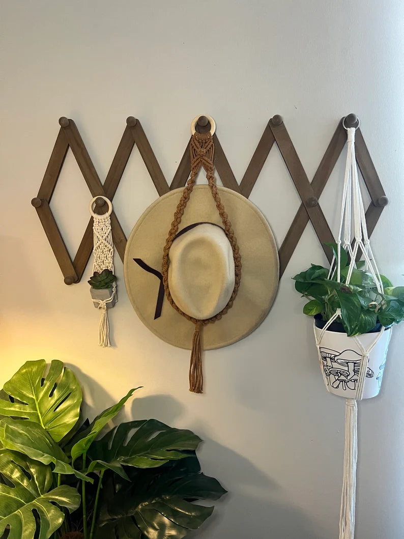 Macrame Hat Hanger
