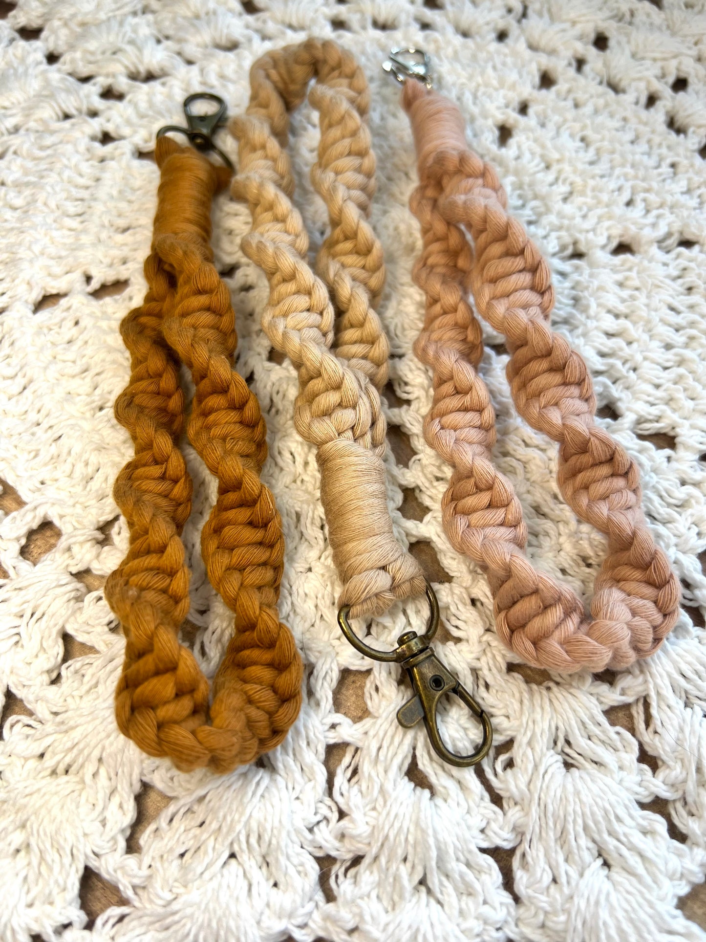 Macrame Wristlet Keychain