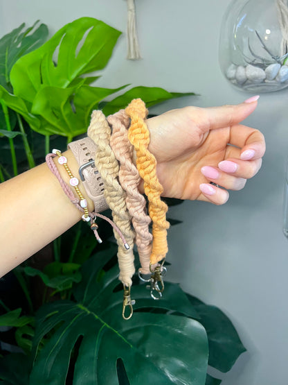 Macrame Wristlet Keychain