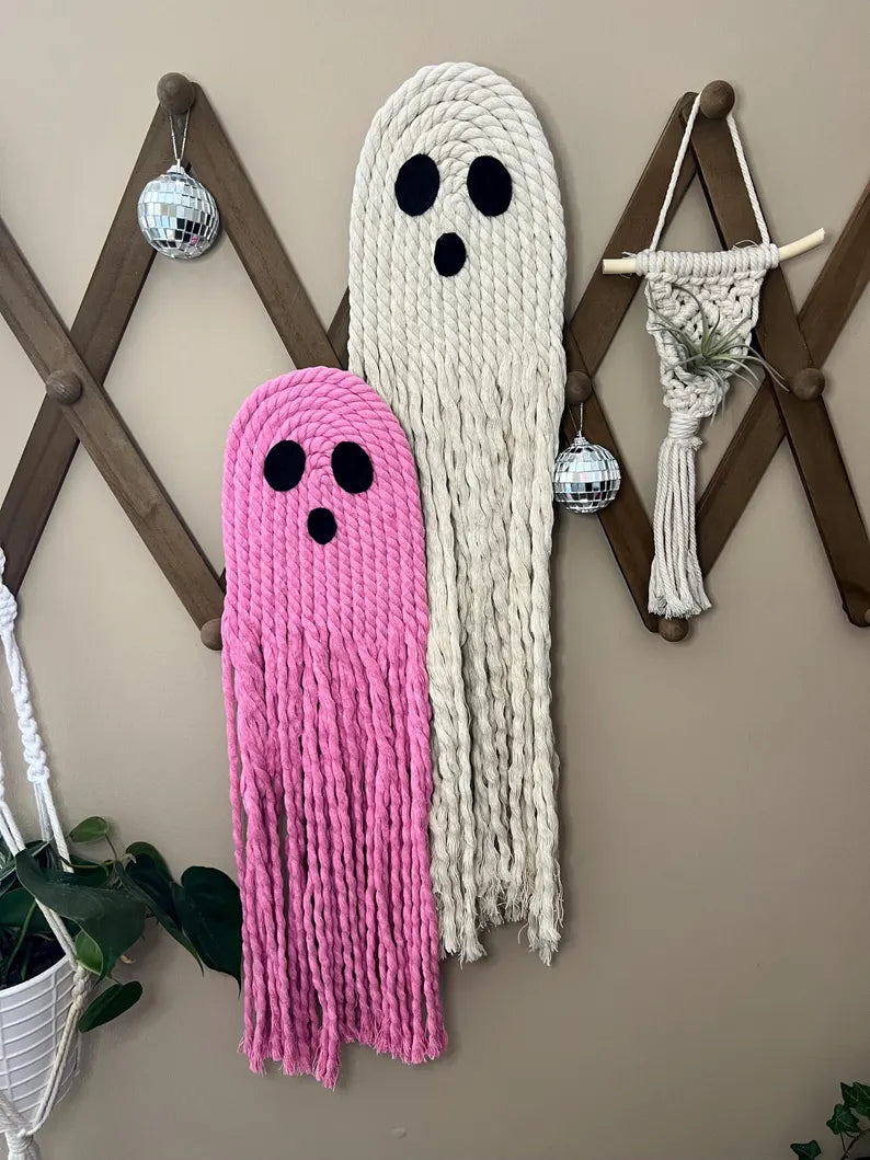 Macrame Ghost Wall Hanging Medium