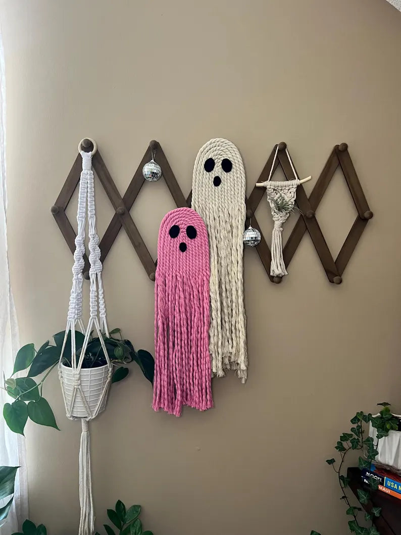 Macrame Ghost Wall Hanging Medium