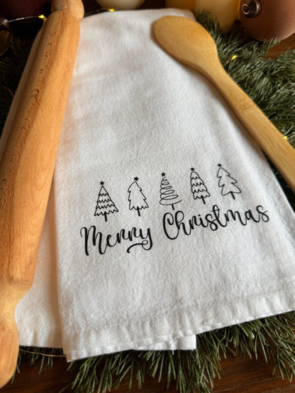 Merry Christmas Tea Towel
