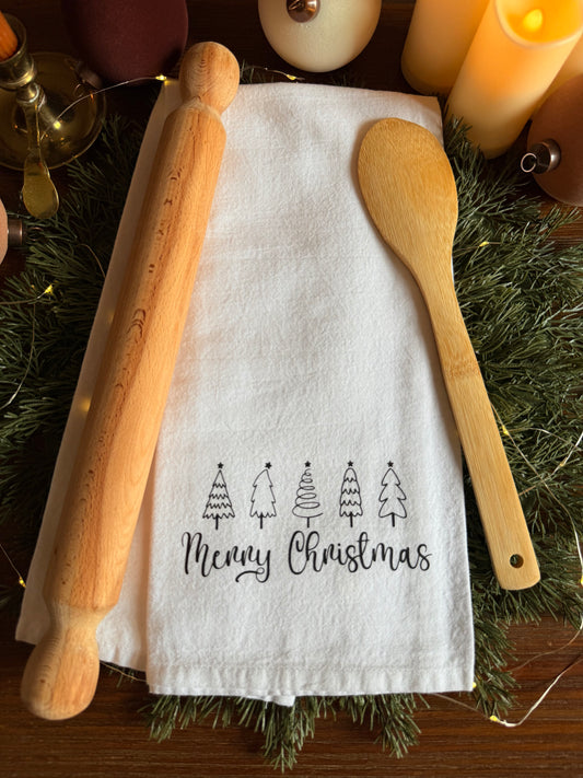 Merry Christmas Tea Towel