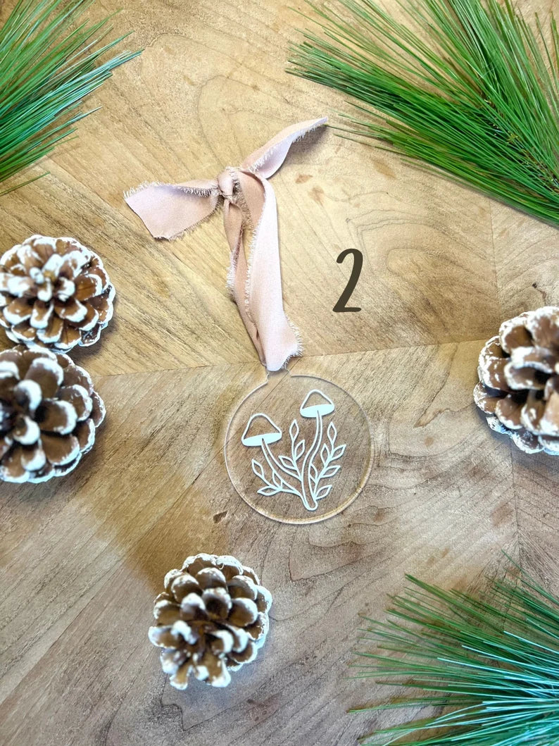 Mushroom Acrylic Ornament