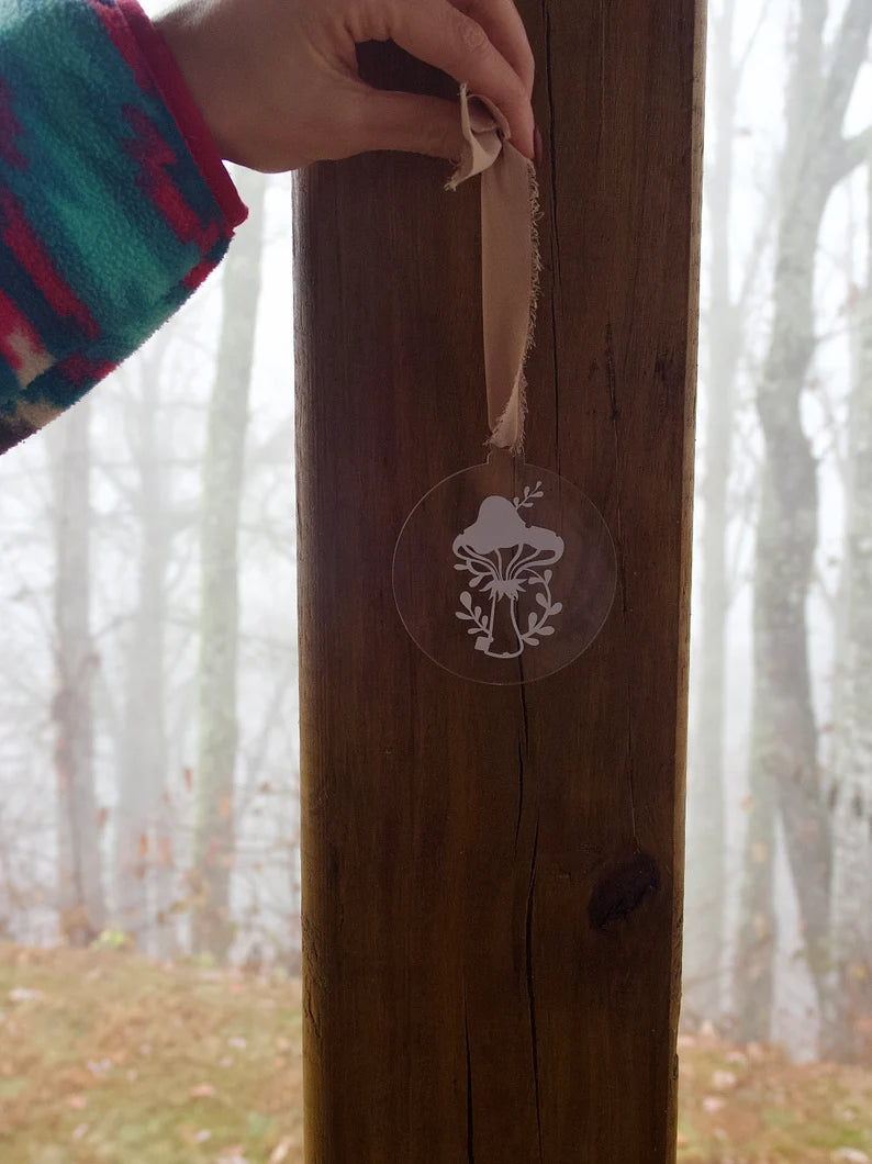 Mushroom Acrylic Ornament