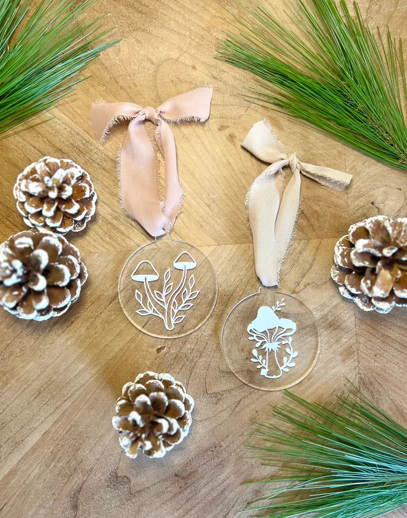 Mushroom Acrylic Ornament