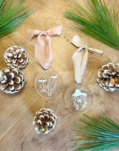 Mushroom Acrylic Ornament