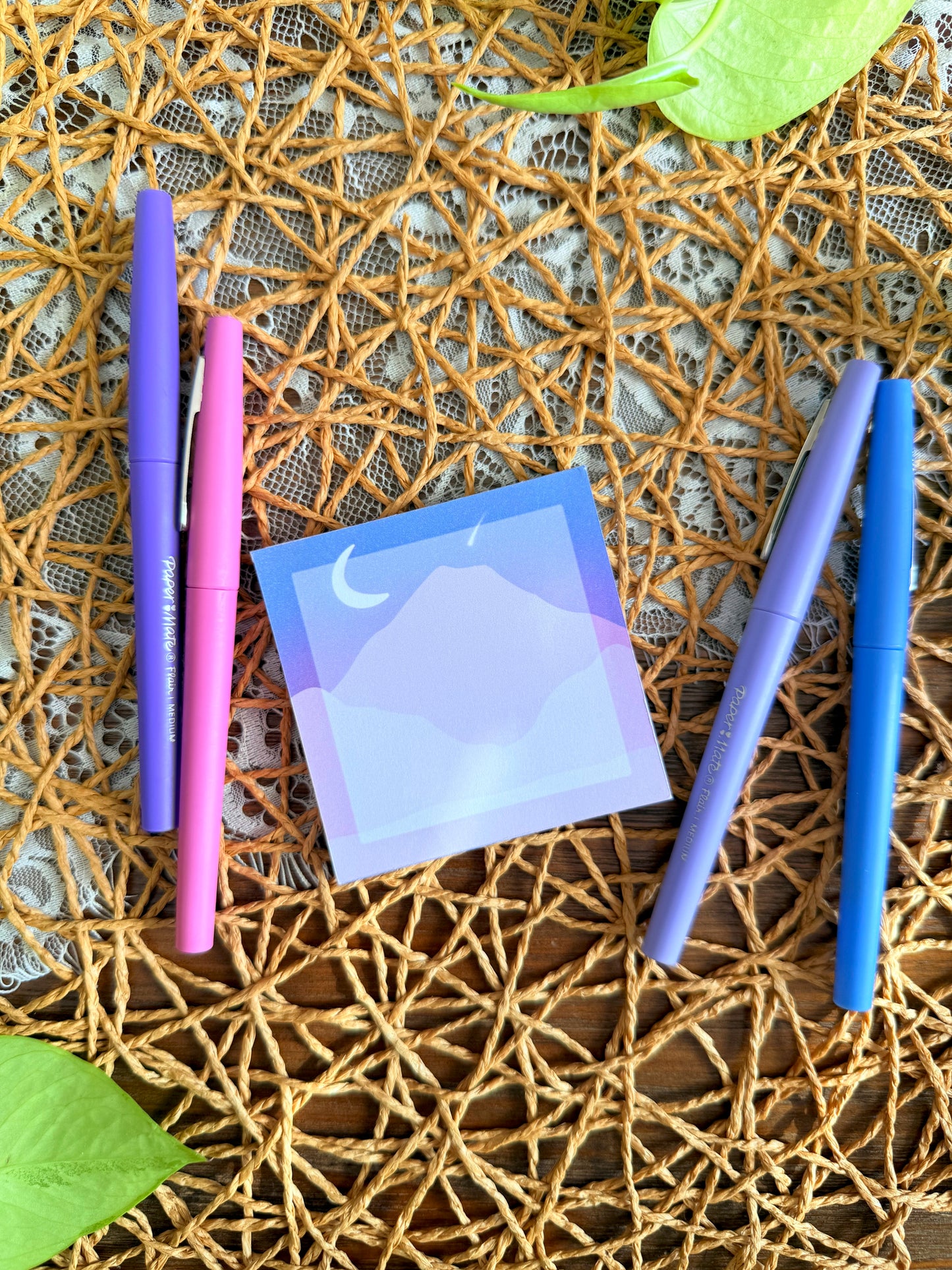 Pink Mountain Stationery Set