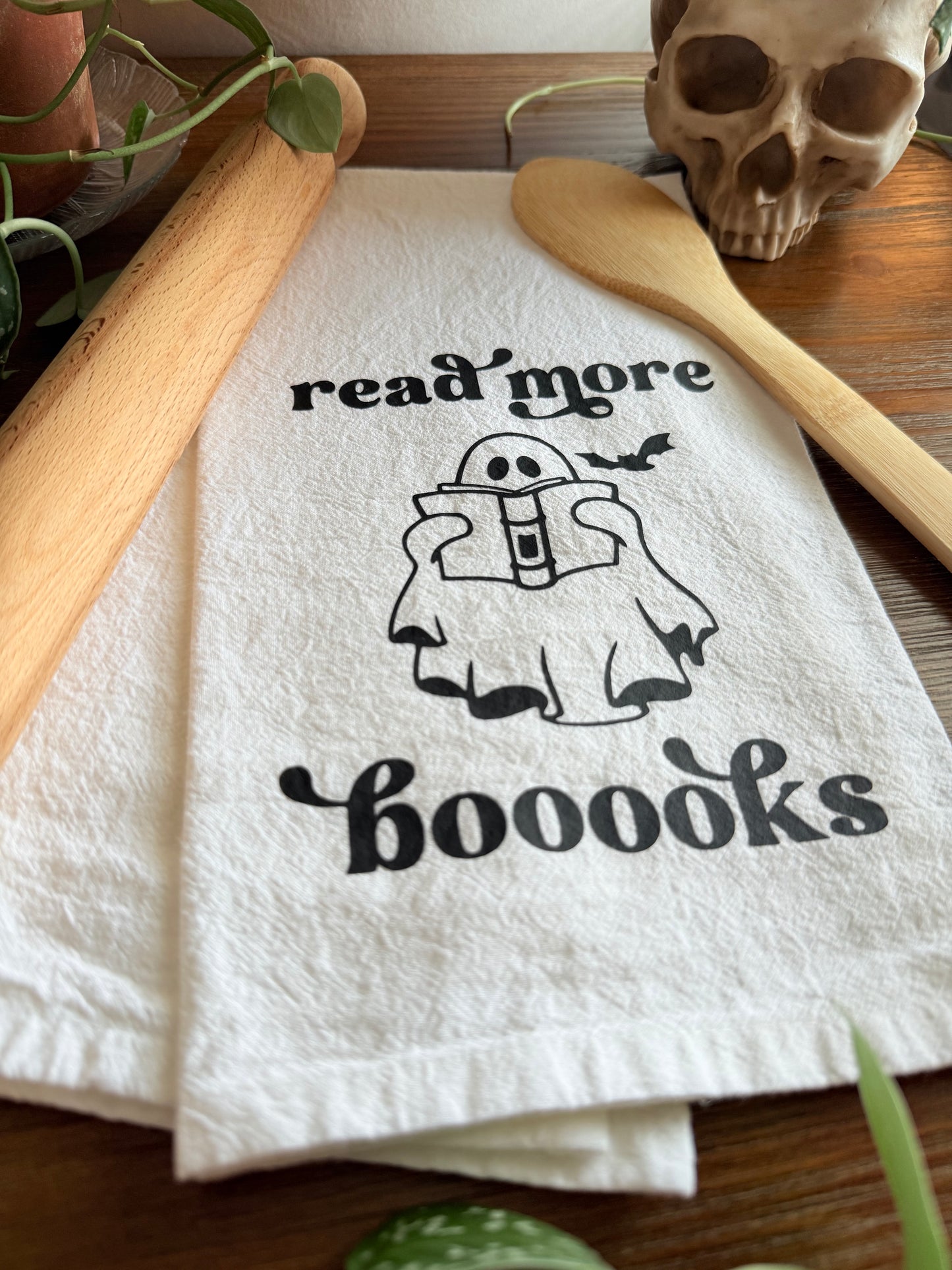 Read More Books Ghost Tea Towel
